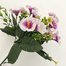 화단울타리 포도나무 키우기 게비온 돌망태 담장 모의 나팔꽃 홈 식물 벽 장식 인공 꽃, 밝은 보라색, 1개