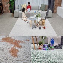 러그몬스터 100x150 먼지없는 방수 러그 반려견 유아 거실 물세탁 카페트