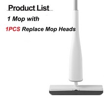 밀대 청소기 패드 물걸레 청소포 모서리 유리 eyliden 무료 손 세척 pva 스폰지, 걸레 1개 헤드 1개