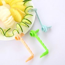 파채기계 파써는기계 가정용 업소용 파절이 다용도 채칼 1set 나선형 감자 커터 오이, 3개