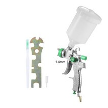 Nasedal HVLP 스프레이 건 600ml 컵 1.4Mm 1.7Mm 2.0Mm 중력 에어 브러시 페인트 바늘 자동차 가구 벽, CHINA, 1.4mm Green