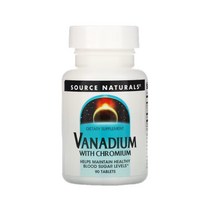 소스 내추럴스 바나듐 크로뮴 함유 90정 Source Naturals Vanadium with Chromium