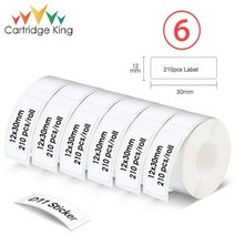 Niimbot-D11 D110 D101 휴대용 라벨 메이커 12mm x 30mm 방수 감열 용지 테이프 프린터 스티커 6 개, 6PK Niimbot Sticker