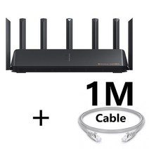 xiaomi wifi 라우터 ax6000 신호 부스터 리피터 확장 기가비트 증폭기 wifi 6 nord vpn mesh 5ghz wifi 라우터 for smart home, 적응했다, ax6000 n 1m 케이블