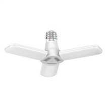 실링팬 대형 천장 무선 타프팬 천정 선풍기 30W40W 170265V LED 차고 조명 접이식 E27 전구 조정 가능한 팬 블레이드 변형 작업장 창고 램프, warm light