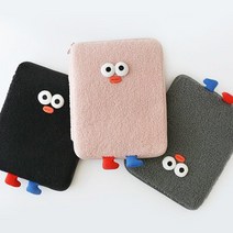 제이에스컴퍼니 BrunchBrother 폼폼 부클 랩탑 파우치 11인치, 핑크