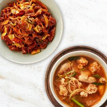 [SET - 1] 알고니탕 2인분 + 매콤제육볶음 2인분 밀키트 캠핑 데이트 홈파티