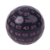 보드 게임 주사위 100 sided polyhedral dice d100 multi sided acrylic dices for table board 롤 플레잉 게임 바 pub, 검은 색
