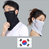 에어렉스 스포츠 남녀공용 자외선차단 안면 메쉬 스포츠 쿨 마스크, 블랙