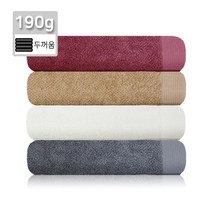 뱀부얀 페이스 타올 190(40x80cm 190g) 천연 섬유 대나무 뱀부 밤부 모달 호텔 세면 고급 수건 타월, 버건디, 1개