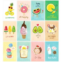 마음담아 60장세트 감성 인테리어 크라프트 꽃 애플데이 엽서 세트 모음, 33.어썸디저트(봉투포함)