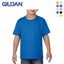 (GILDAN) 키즈 무지 반팔 라운드 티셔츠