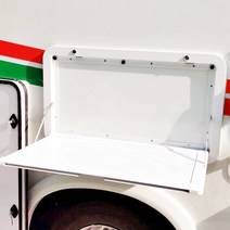 캠핑카 RV 스타렉스 개조 사이드 선반 테이블, 뉴 검정  800x450x25mm 열쇠없는