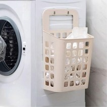 부착식 빨래바구니 흡착식 세탁바구니 세탁물바구니, 1, 흡착식빨래바구니베이지