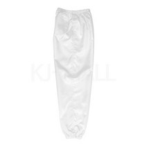 KJ 방진복 하의(포켓 1개) 제전복 무진복 제전방진복 클린복 크린룸 반도체 정전기방지 작업복 바지, 화이트-M(90), 1개