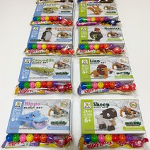 어린이집 생일 선물 답례품 호환 레고 만들기세트, 호환블럭8P+스티커8P