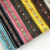 C337 베르니 자수 리본 만들기재료, 핑크(pink), 1개