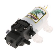 GHSHOP 12 v dc 담수 압력 다이어프램 펌프 압력 스위치가있는 자체 프라이밍 분무기 펌프 2 l/min 4bar, 145x95x60mm, 흑백, HHBZ-3865(30w)