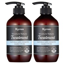 未사용)키렌 샴푸 500ml x2개 / 트리트먼트 스위트부케 베이비로즈, 키렌 트리트먼트 500ml 데일리퓨
