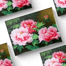 PPEAT 사은품 + 액자형 보석십자수 캔버스타입 40 x 50 cm DIY 키트 200종 히트상품, 1세트, ET031.부귀 모란