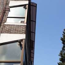 550X3900 창문 현관 캐노피 테라스 DIY 렉산 옥상지붕 테라스 차광막 브라켓 자재 간편설치, 투명, 블랙, 블랙