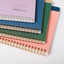 프로젝트 기간별 일정관리 만년 플래너 일일계획표 모던디자인노트 감성적인생활수첩 20대여성 학습노트, 2블루