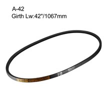 uxcell A-42 드라이브 V-벨트 네오프렌 고무 블랙 1067mm 피치 길이 전송, 한개옵션0, 한개옵션0