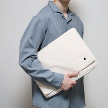 인터리더 노트북 파우치 가방 삼성 맥북 그램 태블릿, 아이보리