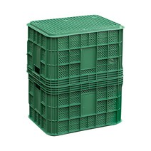 [공룡플라스틱]플라스틱 사각상자 3개 묶음, 사각상자 3개(녹색(재생))