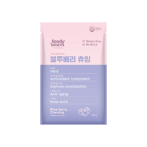 [푸디웜] 저알러지 기능성 애견간식, 1개, 블루베리츄잉 3묶음