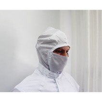 [오늘출발 / 제전 후드마스크모자] 크린룸용 작업모자 방진모자 정전기방지 제전복 무진모 이에스디마트, 스카이블루, 3XL, 1개