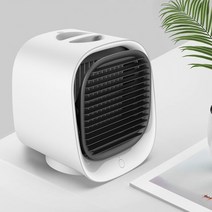 미니에어컨 캠핑에어컨 휴대용에어컨 Xiaomi-미니 에어컨 쿨러 팬 데스크탑 공기 냉각 팬 가습기 청정기, 01 white