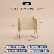 빈티지 턴테이블 선반 데스크탑 거치대 전축 엔틱 LP 레코드장 스피커 장식장 나무 아날로그, 살구빛