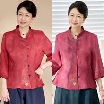 [엄마옷 로즈맘] 단풍자수스티치인견자켓