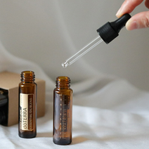 도테라 로고 갈색 10ml 유리 공병 롤온 스프레이 스포이드 공병, 갈색 스포이드, 1개