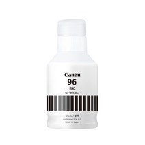 캐논 정품 벌크 번들잉크 GI-96 컬러 GX6090 GX6091 GX6092 GX7090 GX7091 GX7092, GI-96검정, 1개