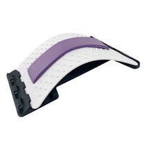 등 마사지 스트레처 장비 마사지 도구 Massageador 매직 스트레치 피트니스 요추 지원 휴식 척추 통증 완화, Purple-white