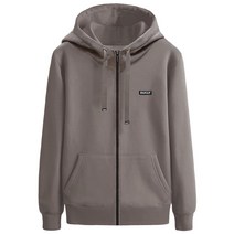 듀클라이 DUC-794 M~4XL 봄/가을 간절기 빅사이즈 와펜 하이넥 후드집업