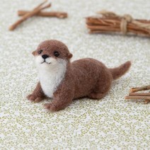 아트박스/오후4시 하마나카 아크레루 수달 DIY 키트 양모니들펠트, 본품