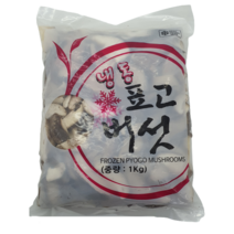 [얌얌마켓] 냉동 표고버섯 슬라이스 1kg (아이스박스 포함)
