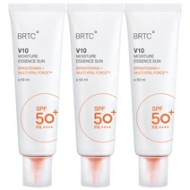 BRTC V10 UV 모이스처 에센스 선크림 50ml SPF50+ PA++++, 3개