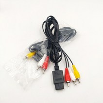 20Pcs 1.8M 닌텐도 64 오디오 TV 비디오 코드 AV 케이블 RCA 슈퍼 GameCube N64 SNES 게임 큐브 액세서리