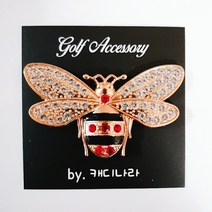 구땡벌 큐빅 골프 볼마커-티꽂이 볼마크 티걸이 캐디용품 골프악세사리 햇클립 머니클립, C-2.양면 햇클립-스카이블루