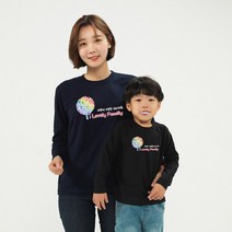 끼리끼리 러브트리 긴팔라운드 가족티 패밀리룩