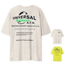 슈프림 오버핏 반팔티 남자 여자 티셔츠_유니버셜백