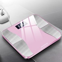 배터리 모델 가정용 스마트 체중계 정밀 지방 저울 전자 건강, 분홍색