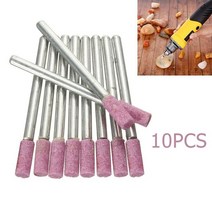 휴대용 체인 톱날 샤프너 연마기 연마석 연마용 로터리 도구 4mm Dremel 전동 공구 체인 톱 10 개, 한개옵션0
