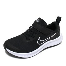 나이키 키즈 스타 러너 3 PS 운동화 블랙 아동 주니어 벨크로 아동화 찍찍이 신발 DA2777-003