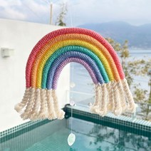 민들레공방 DIY 마크라메 키트 무지개 거울 만들기, 단품
