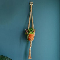정원숲 마크라메 화분걸이-마크라메 인테리어소품 홈데코, 단품